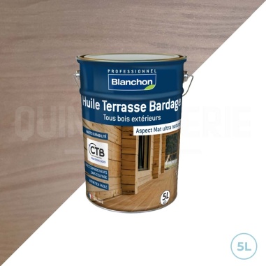 🥇 Huile bois grisé Blanchon 5L pour terrasses, portails et bardages - Protection durable