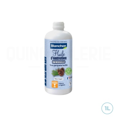 💥 Blanchon huile entretien biosourcée satiné 1L | Protection et éclat pour parquets