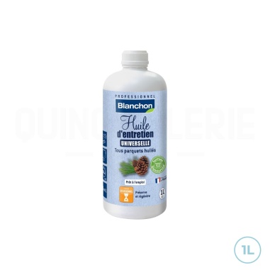 💯 Huile d'entretien satiné Blanchon 0,5L – Protection et éclat pour parquets