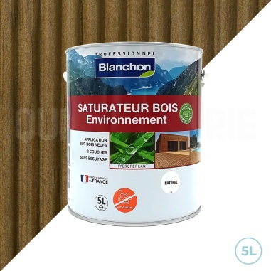 🔥 Saturateur bois biosourcé Blanchon 5L – Protégez naturellement vos bois extérieurs