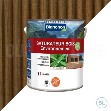 💥 Saturateur bois environnement Blanchon 5L : Protection écologique et durable pour bois clairs