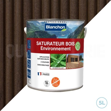 🔥 Saturateur bois environnement Blanchon 5L - Protégez votre bois en profondeur