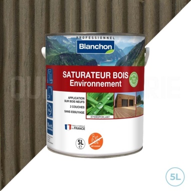 🔥 Blanchon saturateur gris vieilli bois 5L : Protégez votre terrasse avec élégance et responsabilité