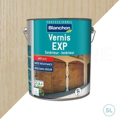 🥇 Vernis Blanchon EXP incolore satiné 5L : protection et éclat pour vos boiseries