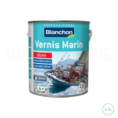 🥇 Vernis marin incolore brillant 2,5L Blanchon | Protection supérieure pour bois en environnements marins