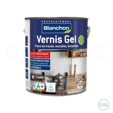 🥇 Vernis gel biosourcé incolore mat Blanchon 2,5L - Protection écologique et durable pour boiseries