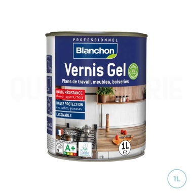 🌞 Vernis incolore mat gel biologique - Blanchon 1L | Protection durable et écologique pour bois