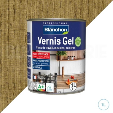 🔥 Blanchon vernis gel bio pour plans de travail et boiseries - Chêne moyen 1L