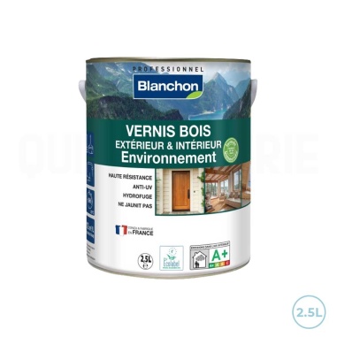 🔥 Vernis biosourcé pour bois intérieur et extérieur Blanchon – 2,5L incolore satiné