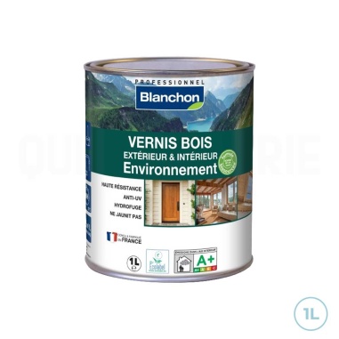 🥇 Vernis bois intérieur/extérieur Blanchon incolore satiné 1L - Écologique et durable