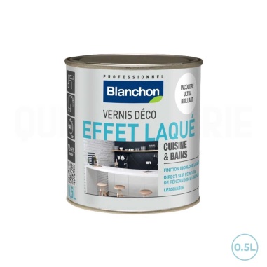 🔥 Vernis déco effet laque Blanchon 0,5L incolore ultra brillant – Protégez et sublimez vos surfaces