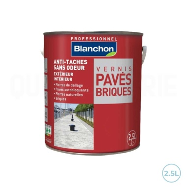 🥇 Vernis Blanchon pavés/briques 2,5L satiné - Protection et esthétique pour vos surfaces