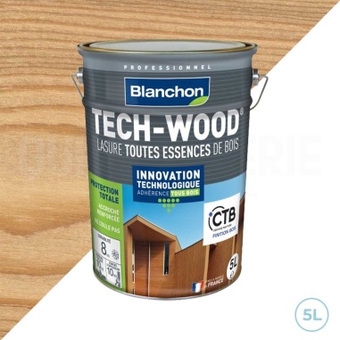 🥇 Lasure tech-wood Blanchon incolore 5L | Protection ultime pour bois extérieurs