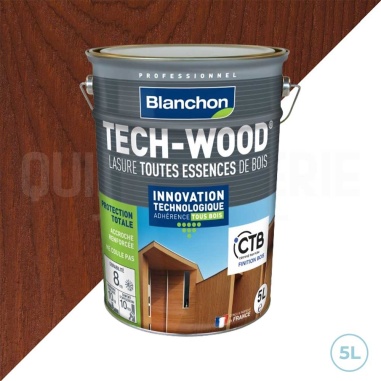 🔥 Blanchon lasure tech-wood chêne doré 5L | Protection & élégance pour bois extérieurs