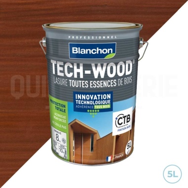 🥇 Blanchon lasure tech-wood 5L chêne moyen - Protection durable pour bois extérieurs