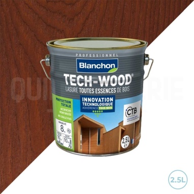 💥 Lasure chêne doré tech-wood 2,5L Blanchon : Protégez et embellissez votre bois