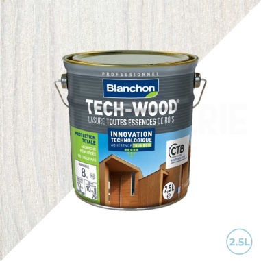 🥇 Lasure Blanchon tech-wood blanc 2,5L : Protection élégante pour bois extérieurs