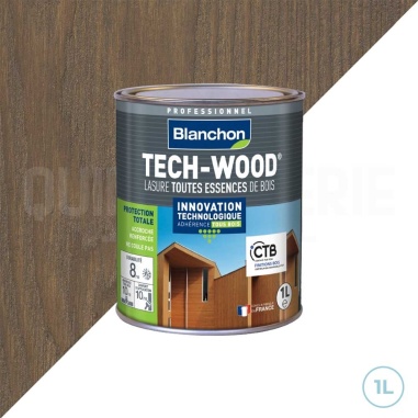 🥇 Lasure Blanchon tech-wood bois grise 1L - Protection et esthétique pour bois extérieurs