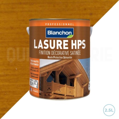 🥇 Achetez la lasure HPS chêne moyen Blanchon - Protection satinée pour bois extérieurs