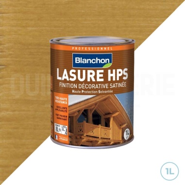 🥇 Lasure HPS incolore aspect satiné 1L Blanchon pour boiseries extérieures - Protection et esthétique