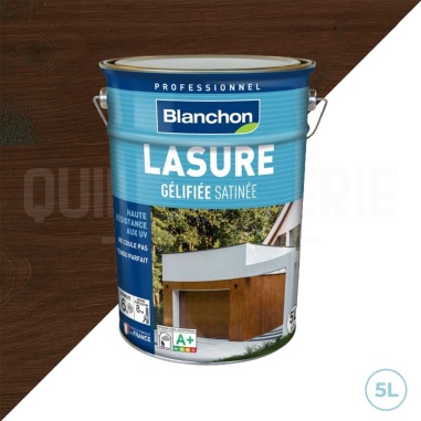 🥇 Blanchon lasure gélifiée pour portails, volets et abris de jardin - Chêne foncé 5L