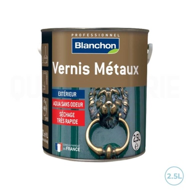 🎯 Blanchon vernis incolore mat 2,5L - Protection durable pour tous métaux