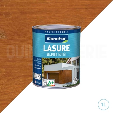 🌞 Lasure gélifiée chêne moyen 1L Blanchon – Protection optimale pour bois intérieur et extérieur