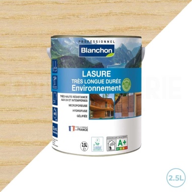 🥇 Lasure longue durée de tenue environnement bio 2,5L incolore Blanchon - Protection durable et écologique