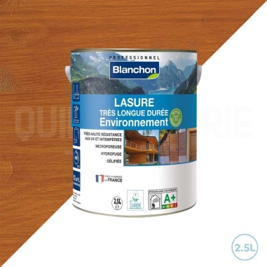 🥇 Lasure très longue tenue Blanchon chêne moyen 2,5L - Protection écologique pour bois