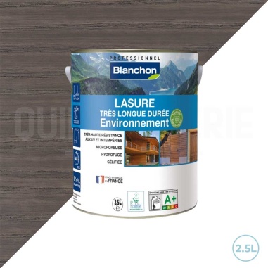 🌞 Lasure très longue tenue environnement biosourcée - Gris glacier Blanchon 2,5L