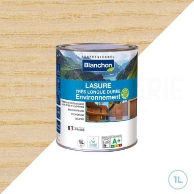 🌞 Lasure très longue durée environnement biosourcée Blanchon 1L incolore - Protection bois