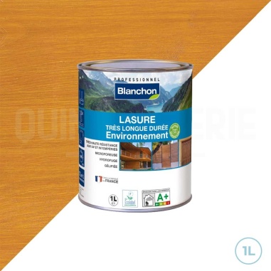 🥇 Blanchon - Lasure longue tenue bio environnement chêne clair 1L | Protection bois durable