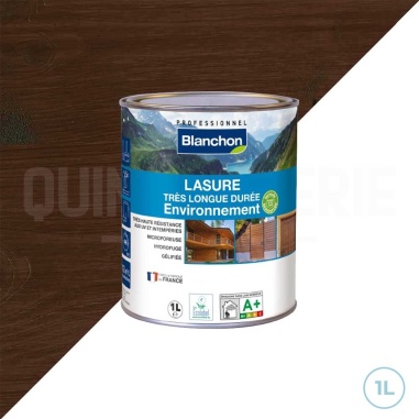 🥇 Lasure pour bois intérieur et extérieur Blanchon - Chêne foncé 1L environnement bio