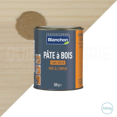 🥇 Pâte à bois couleur chêne moyen 500g - Blanchon : Rebouchage parfait pour bois