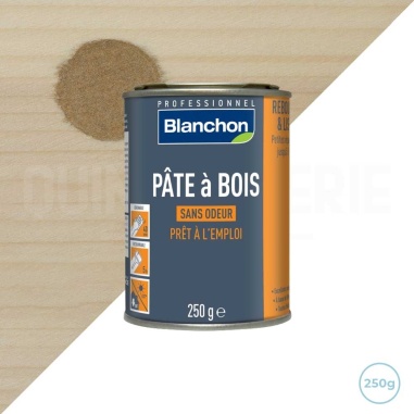 🔥 Pate à bois pour fissure teinte chêne moyen 250g Blanchon - Réparez et restaurez vos boiseries