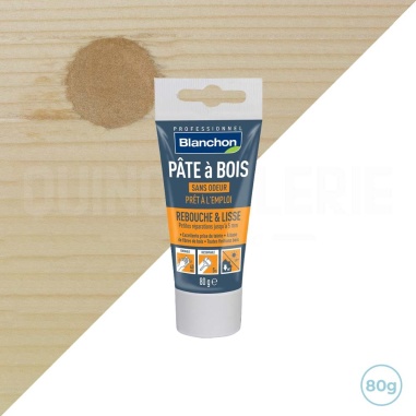 🥇 Pâte à bois teinte naturel 80g - Comblez rayures, fissures et trous facilement