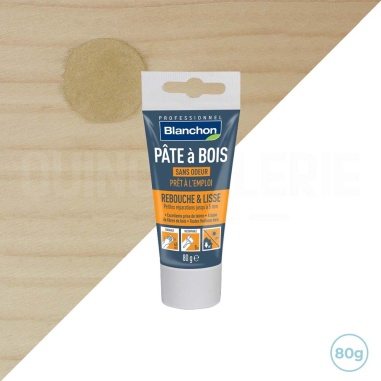 🥇 Blanchon pâte à bois couleur pin 80g - Réparation bois intérieur/extérieur