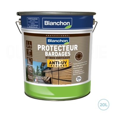 Protecteur bardages anti-UV Blanchon - Incolore 20L : Protégez vos bois extérieurs