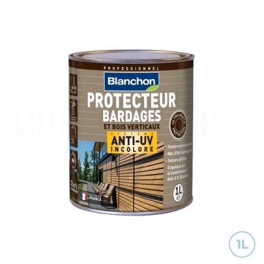 🥇 Protection bardage bois extérieur anti-UV 1L - Blanchon | Protégez vos bois efficacement