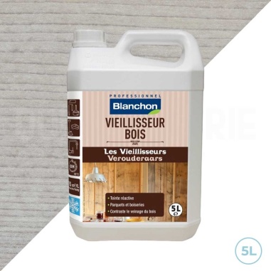 🥇 Vieillisseur bois teinte gris lin Blanchon - Pour parquets, boiseries et meubles - 5L