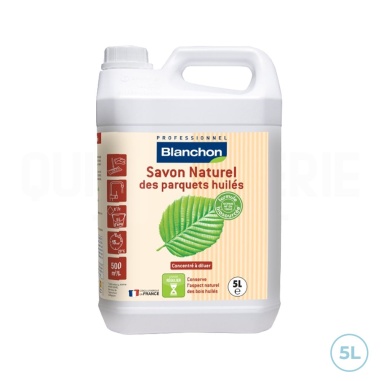 🧼 Savon naturel des parquets huilés biosourcé blanc 5L Blanchon – Entretien efficace et écologique