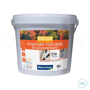 🥇 Peinture tous bois Blanchon ral 9016 - Blanc signalisation 10L - Achat en ligne