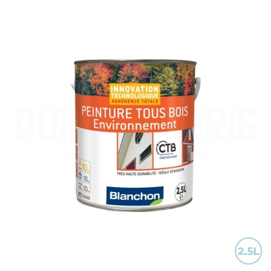 🥇 Blanchon peinture tous bois - Blanc ral 9016, protection durable