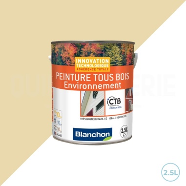 🥇 Peinture ral 1015 ivoire clair pour tous bois 2,5L Blanchon – Protégez et embellissez durablement