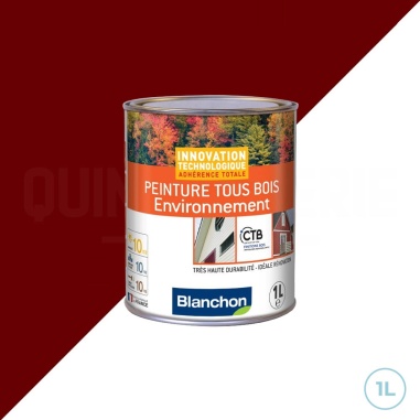 🥇 Blanchon peinture tous bois 1L ral 3004 rouge basque | Intérieur & extérieur