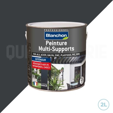 🥇 Peinture Blanchon multiples supports ral 7016 gris anthracite 2L - Pour une protection extérieure durable