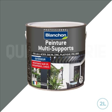 🌞 Blanchon peinture divers supports 2L gris basalte - Protection durable et élégante