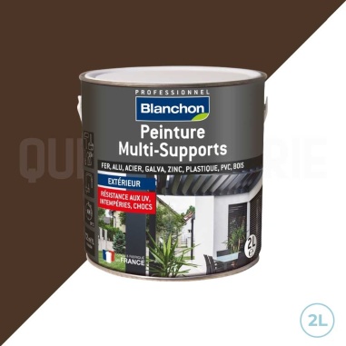 🔥 Peinture multi-supports extérieurs satinée brun normand Blanchon