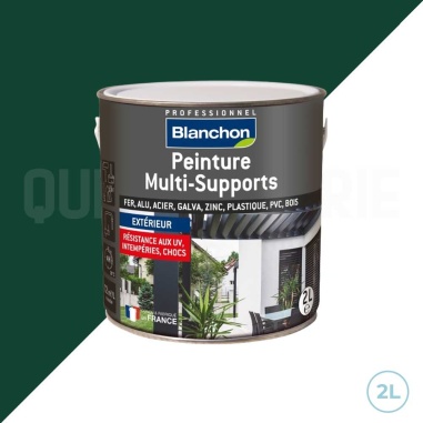 🎨 Blanchon peinture multi-supports vert basque satiné 2L - Élégance et durabilité