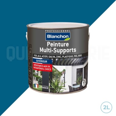 🎨 Blanchon peinture multi-supports extérieurs ral 5019 bleu capri satiné 2L – Transformez et protégez